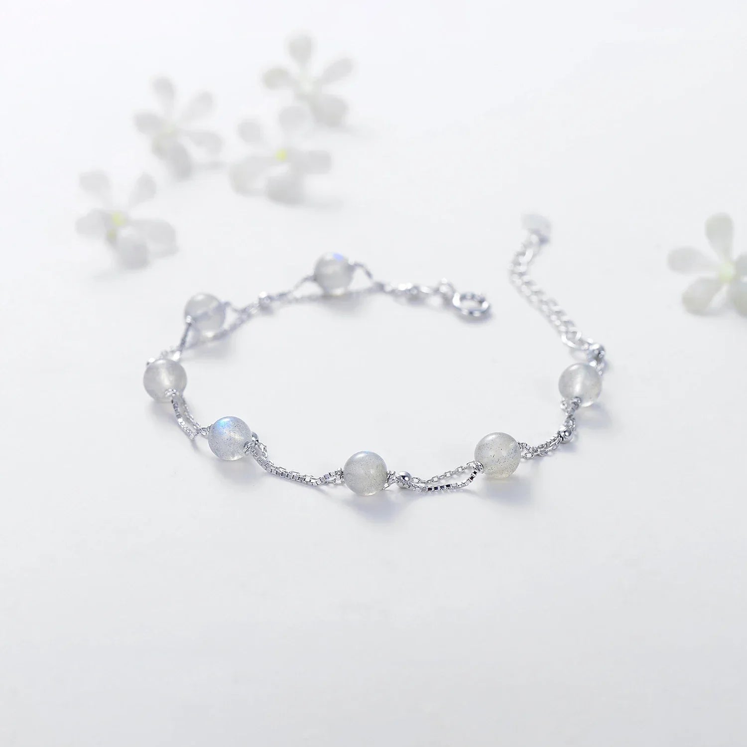 Bracelet Pierre de Lune Argent | Bracelet Argent